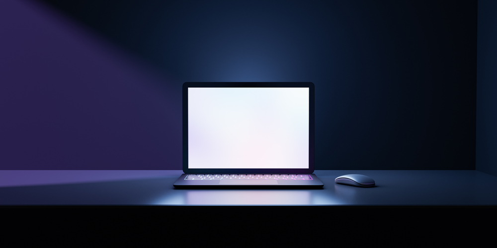3d,Rendering,Illustration.,Laptop,Computer,With,Blank,Screen,And,Color Laptop Repair Dubai
